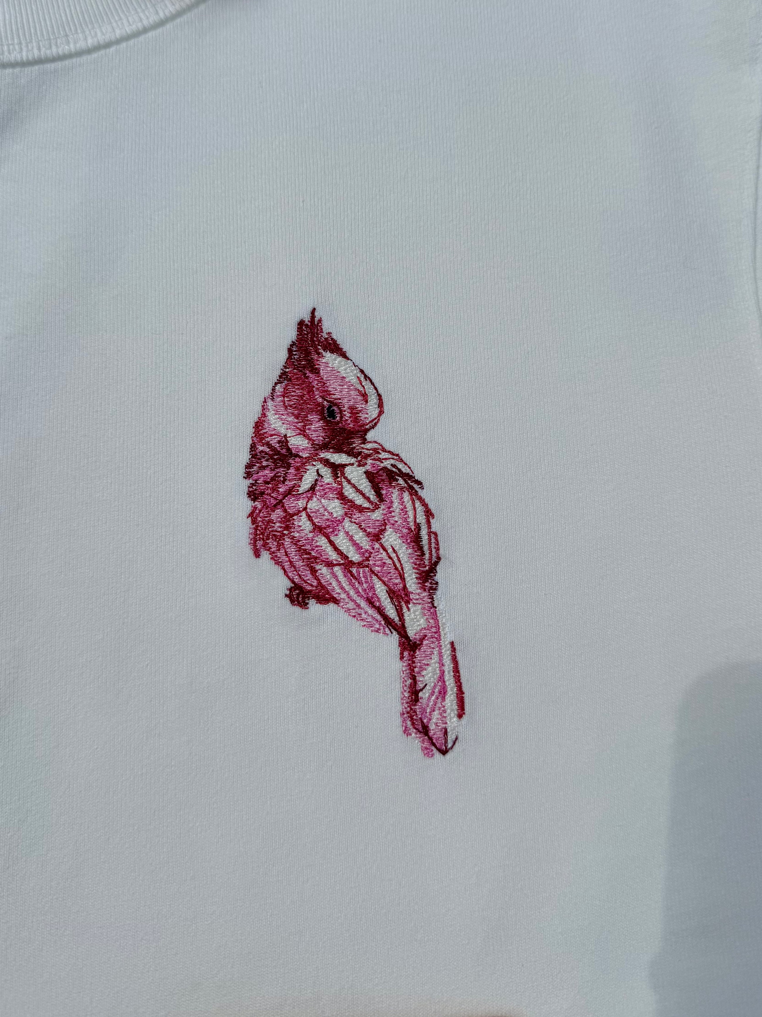 T-shirt brodé Le Cacatoès de Major Mitchell