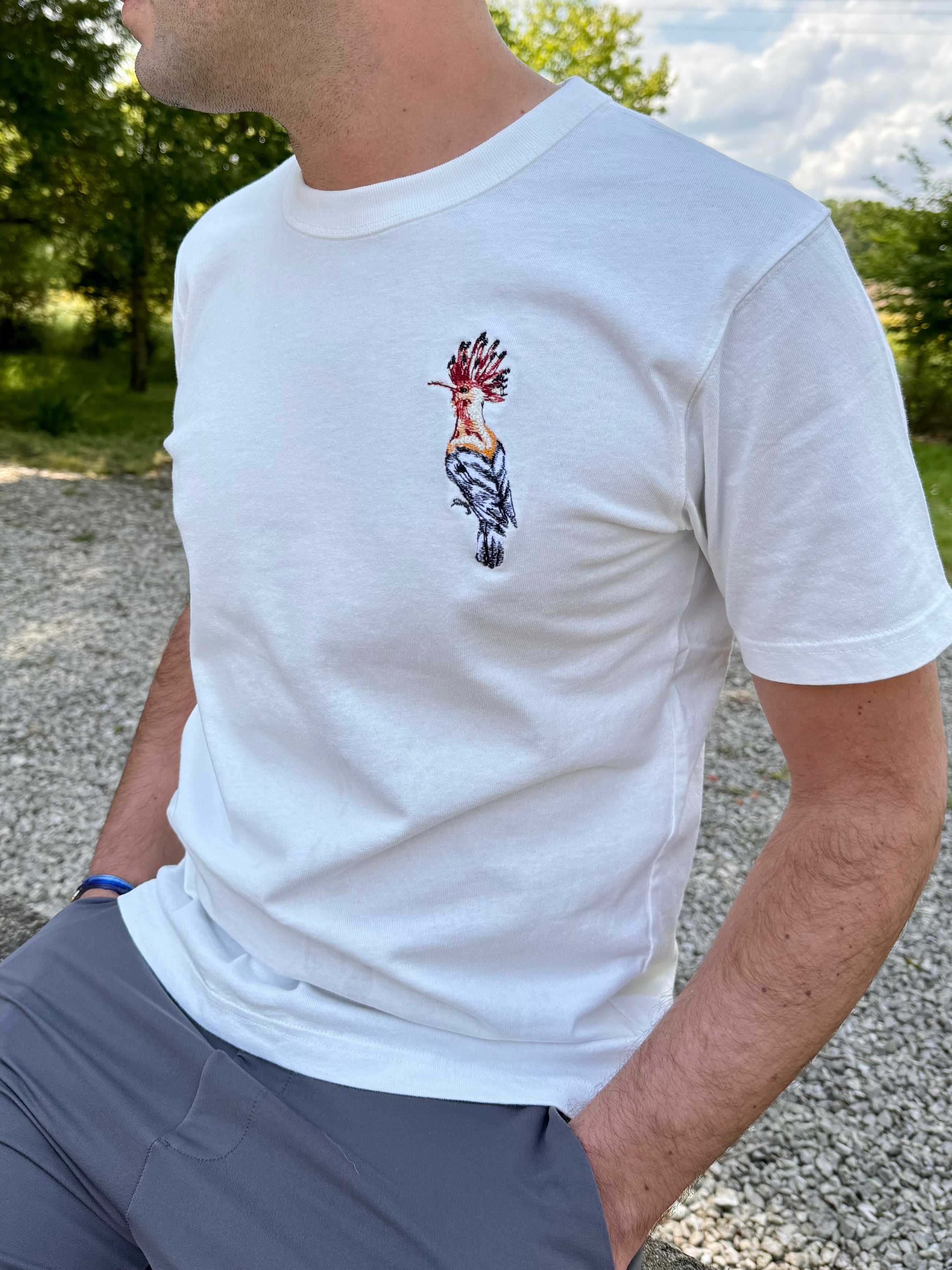 T-shirt brodé La Huppe Fasciée