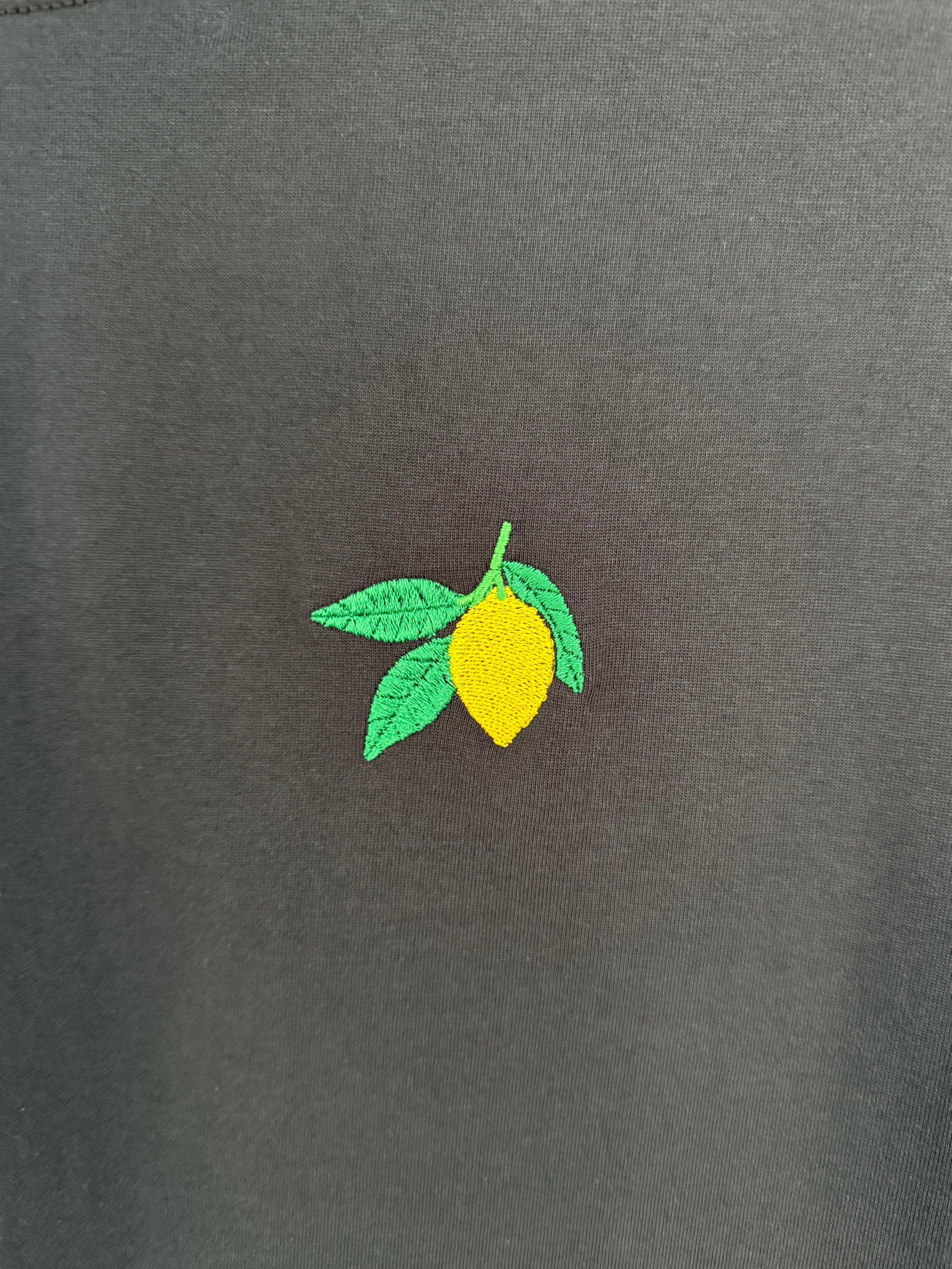 T-shirt brodé Citron – Édition Été 2025
