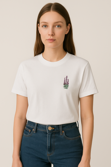 Embroidered T-shirt – Wild Lavender