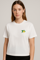 T-shirt brodé Citron – Édition Été 2025