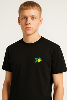 T-shirt brodé Citron – Édition Été 2025