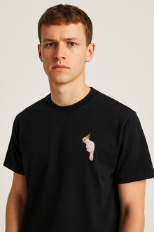 Embroidered T-shirt The Sulphur-crested Cockatoo