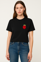 T-shirt brodé – Fruit du démon Fraise
