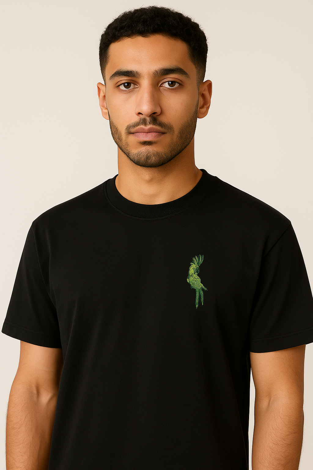 T-shirt brodé – Le Cacatoès Vert