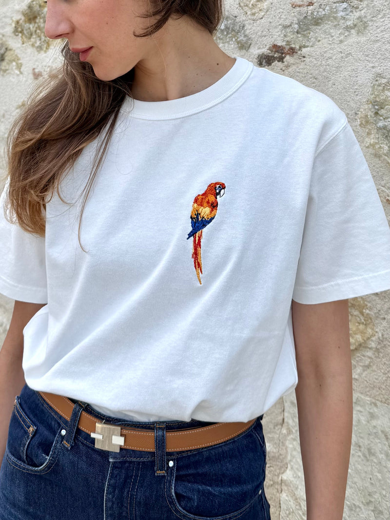 T-shirt brodé Ara Macao