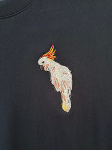 Embroidered T-shirt The Sulphur-crested Cockatoo