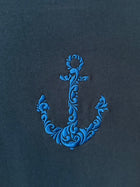 “Baroque Anchor” embroidered T-shirt