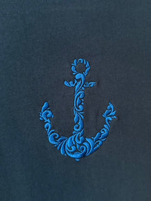 “Baroque Anchor” embroidered T-shirt