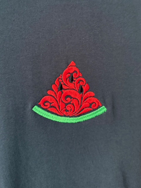 T-shirt brodé – Fruit du Démon Pastèque