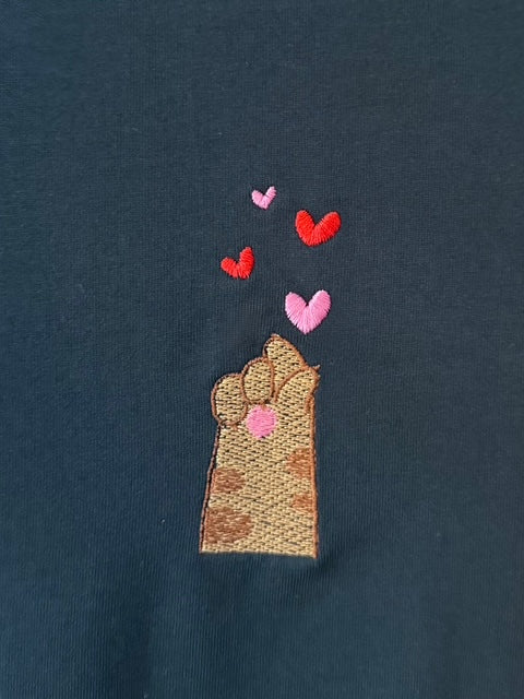The "Love Cat Paw" T-shirt