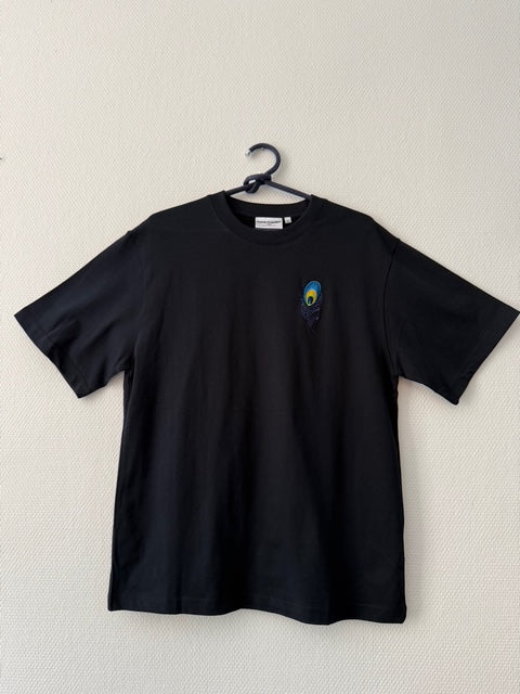 Embroidered T-shirt – Peacock Feather