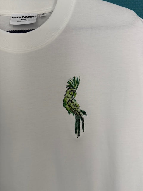 T-shirt brodé – Le Cacatoès Vert